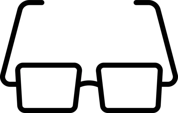 Очки Оптические Значок Зрения Стиле Наброска — стоковый вектор