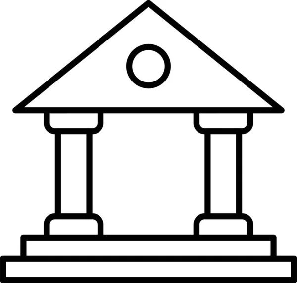 Banque Banque Finance Icône — Image vectorielle