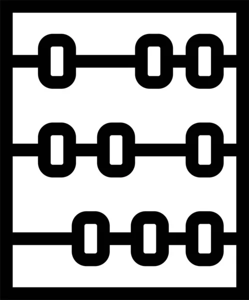 Ícone Financeiro Contagem Ábaco — Vetor de Stock