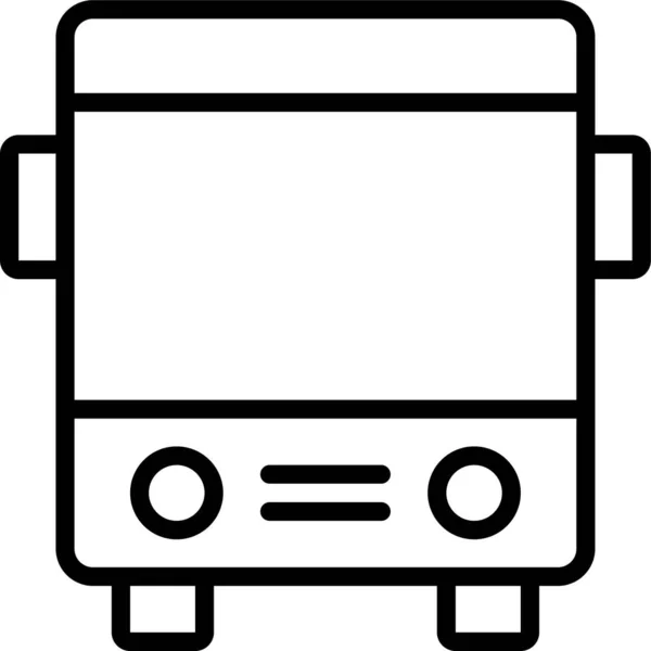 Vehículo Transporte Icono Automóvil Estilo Esquema — Vector de stock