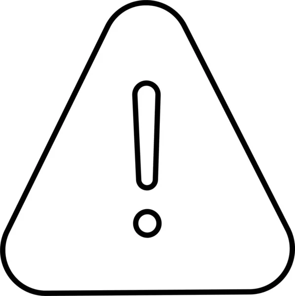 Warnsymbol Gefahrenwarnung — Stockvektor