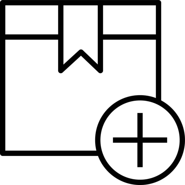 Значок Коробки Картонным Пакетом — стоковый вектор