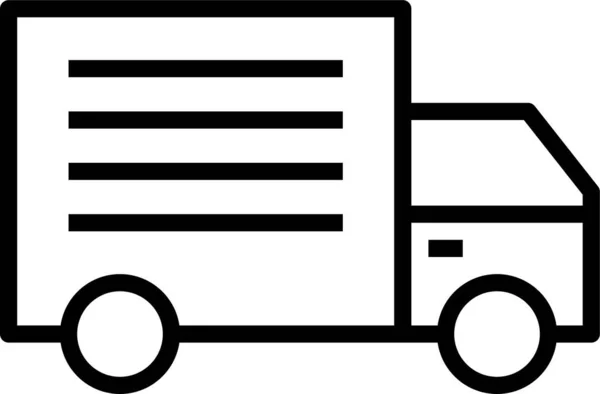 Ikon Transportasi Truk Pengiriman - Stok Vektor
