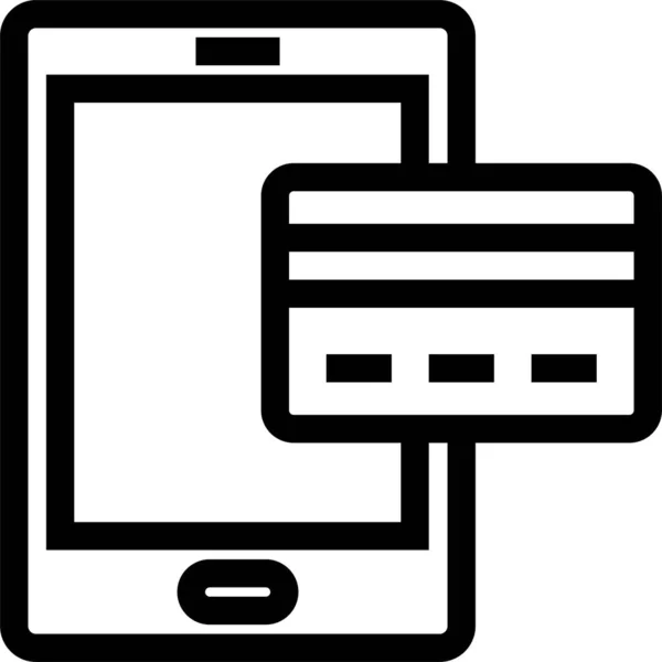 Ikona Technologii Mobilnego Smartfona — Wektor stockowy