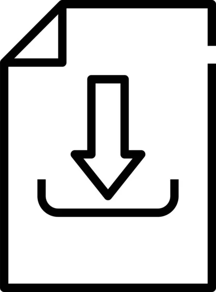 Document File Paper Icon — Stock Vector