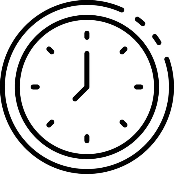 Uhr Uhrzeit Symbol — Stockvektor