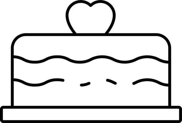 Іконка Хлібобулочного Торта День Народження — стоковий вектор