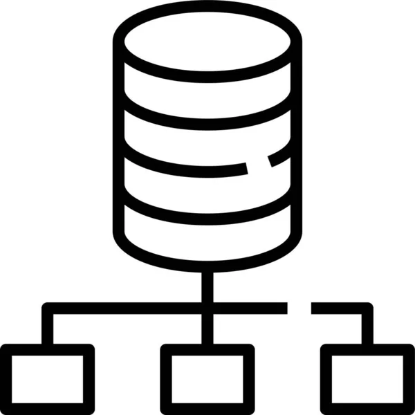 Datenbank Datenserver Symbol — Stockvektor