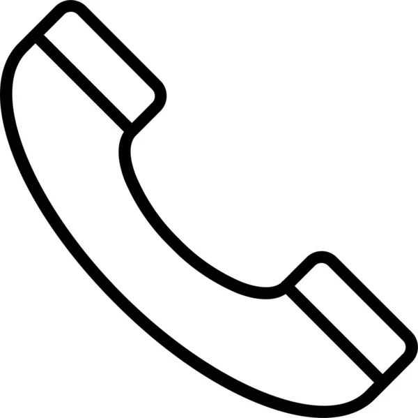 Call Helpline Symbol Umrissen — Stockvektor