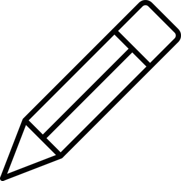 Lápis Desenhar Ícone Edição —  Vetores de Stock