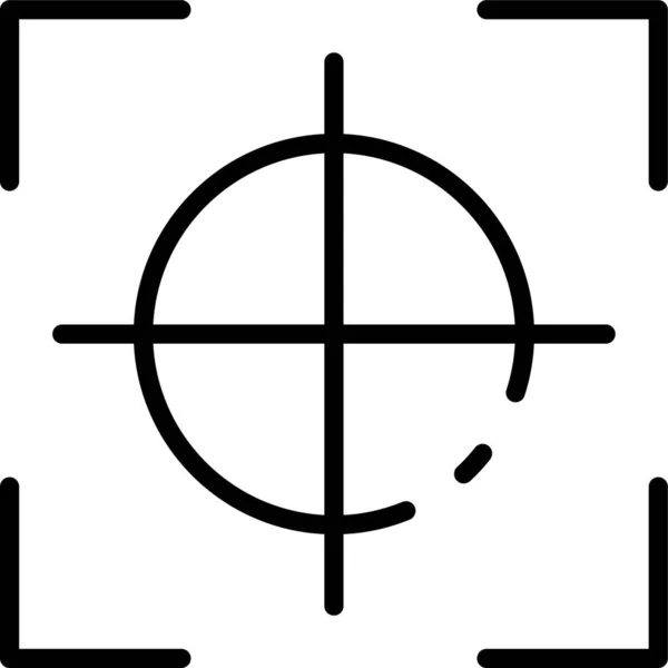 Cible Objectif Focus Icône — Image vectorielle