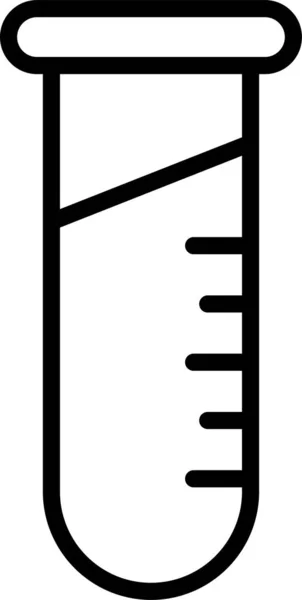 Virussymbol Reagenzglas — Stockvektor