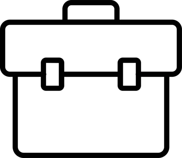 Çanta Çanta Simgesi Ana Hatları Biçiminde — Stok Vektör