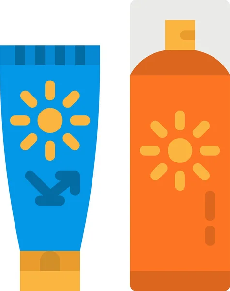 Lotion Protection Sun Icon Summer Category — Stock Vector
