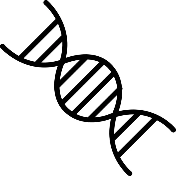 Dna Genetic Structure Icon — Stock Vector