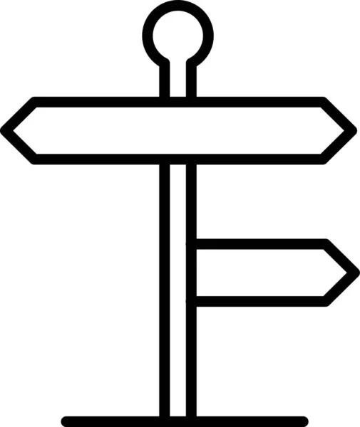 Panneau Indicateur Signal Icône — Image vectorielle