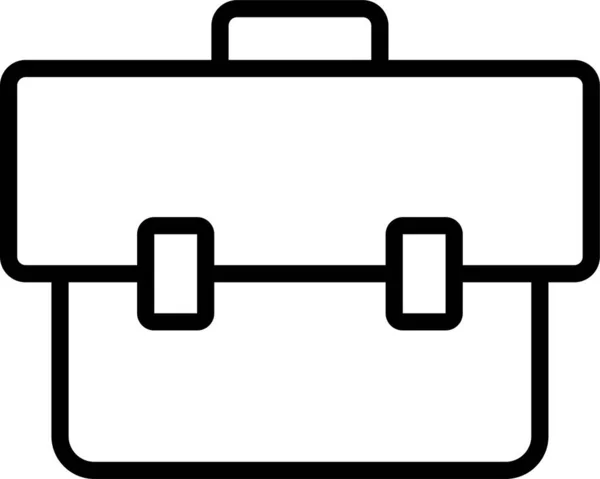 Valise Icône Valise Bagage Dans Style Contour — Image vectorielle
