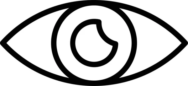 Bekijk London Eye Icon Outline Stijl — Stockvector