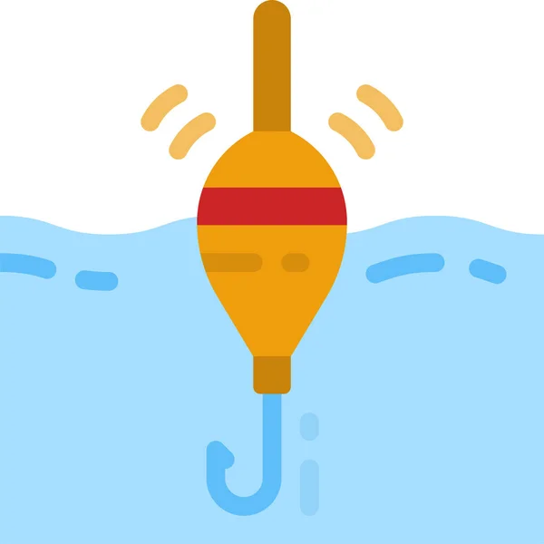 Baits Fishing Float Icon — Stock Vector