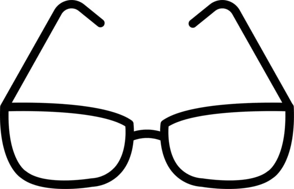 Brille Vision Optisches Symbol Outline Stil — Stockvektor