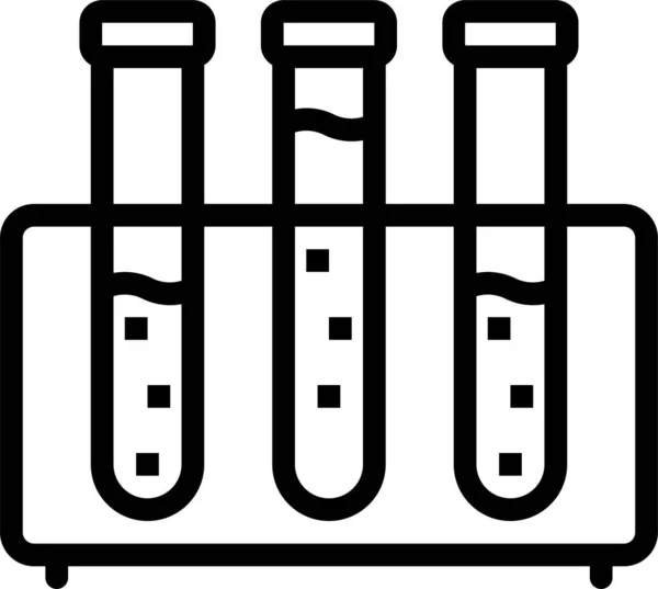 Chemistry Lab Laboratory Icon Outline Style — Stock Vector