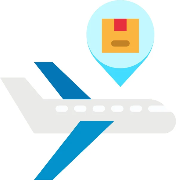 Ikona Samolotu Lotniczego Lotnisku — Wektor stockowy