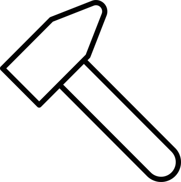 Schlagwerkzeug Reparatur Symbol — Stockvektor