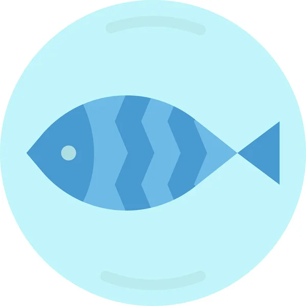 Fisch Lebensmittel Fleisch Symbol — Stockvektor