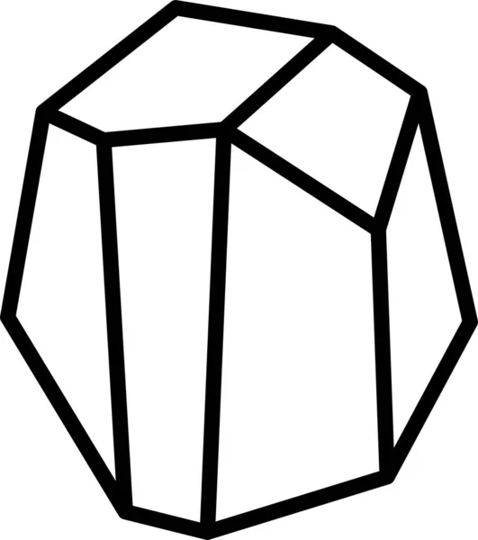 Minerai Mine Cristal Icône — Image vectorielle