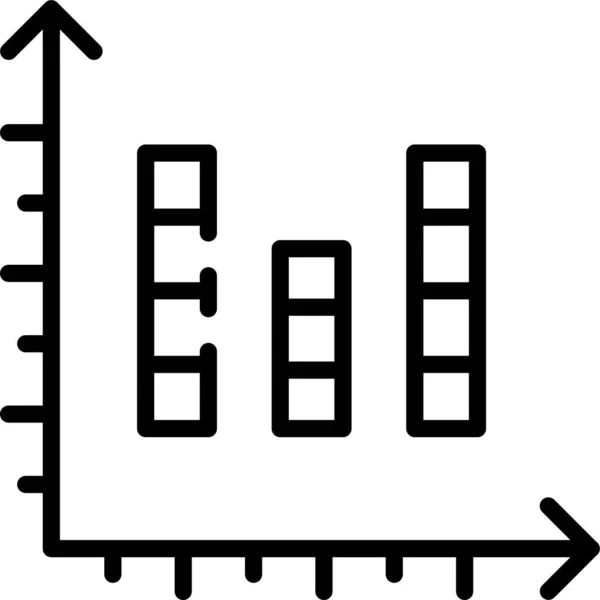 Icône Croissance Graphique Barres — Image vectorielle