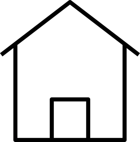 House Buildings Property Icon — Stock Vector