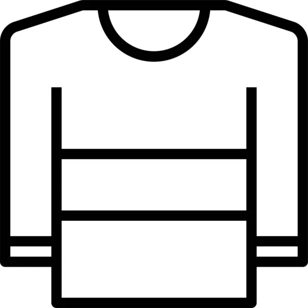 Ropa Limpia Icono Moda Estilo Del Esquema — Vector de stock