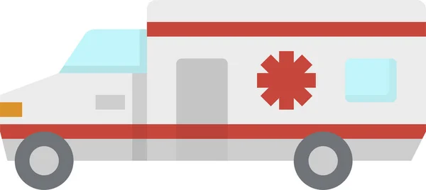 Ícone Emergência Automóvel Ambulância — Vetor de Stock