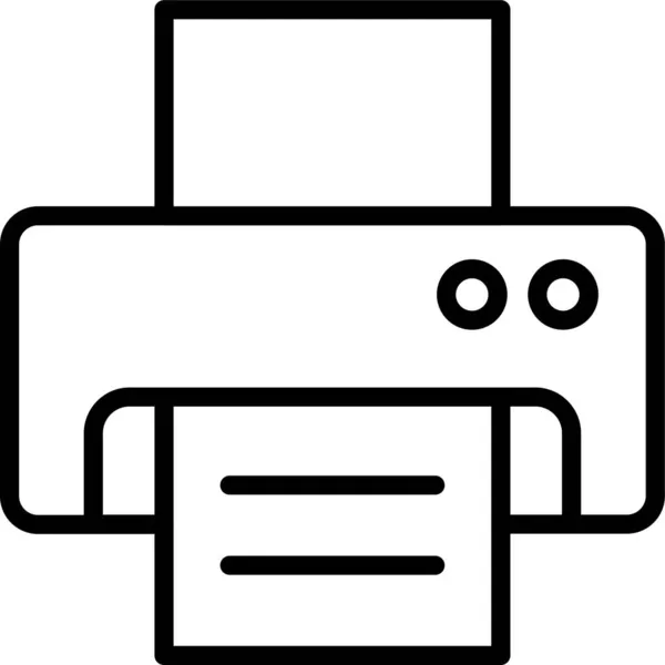 Ikona Technologii Elektroniki Papierowej Zarysie — Wektor stockowy