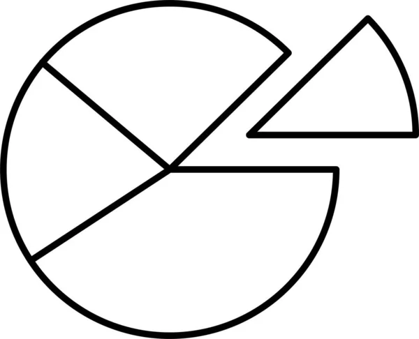 Statistik Symbol Für Kuchendiagramme — Stockvektor