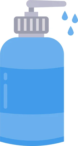 Icono Botella Lavado Facial — Vector de stock