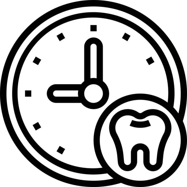 Checkup Dental Dentist Icon Outline Style — Stock Vector
