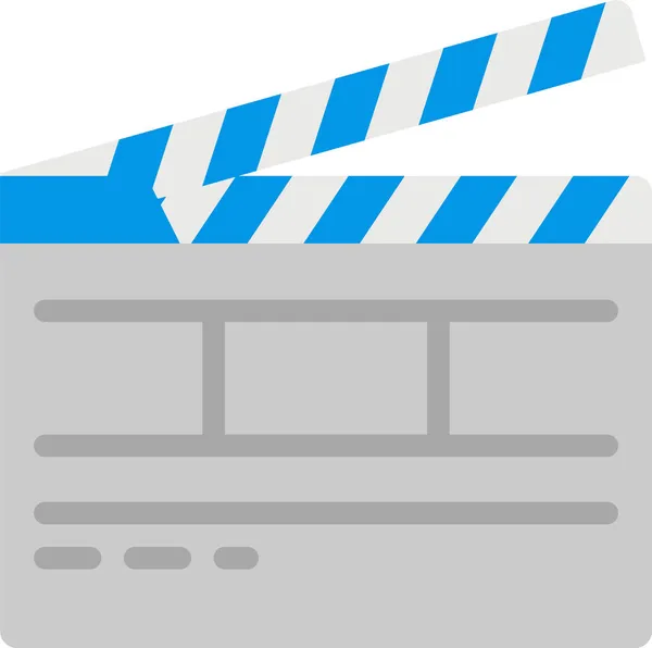 Cinema Clapperboard Icona Del Film — Vettoriale Stock