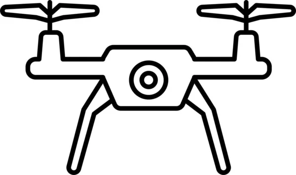 Drone Icona Della Tecnologia Della Fotocamera — Vettoriale Stock