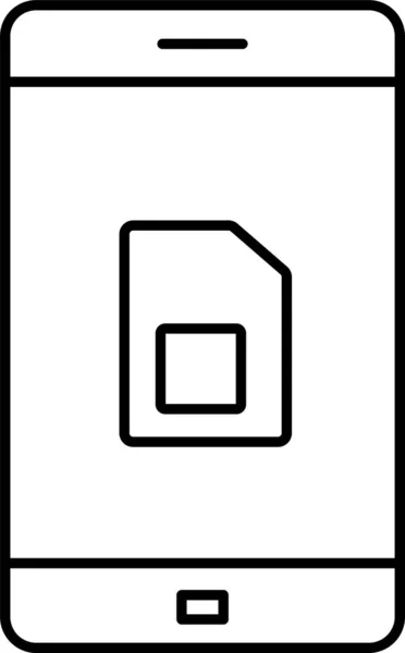 Handy Sim Symbol — Stockvektor