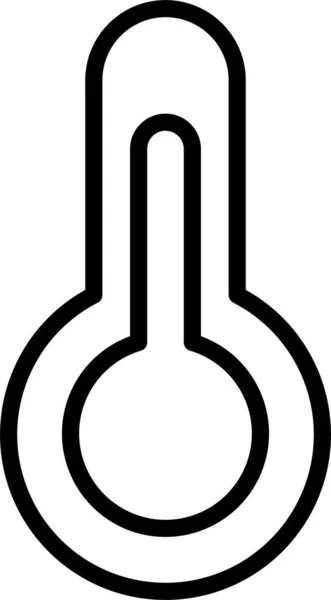 Thermometer Temperatur Sonne Symbol — Stockvektor