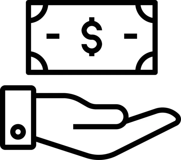 Geld Sparen Cash Symbol — Stockvektor