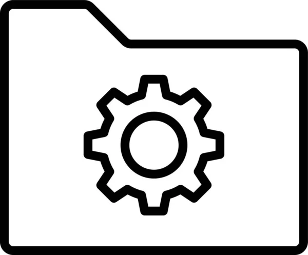 Ikona Folderu Dokumentu — Wektor stockowy