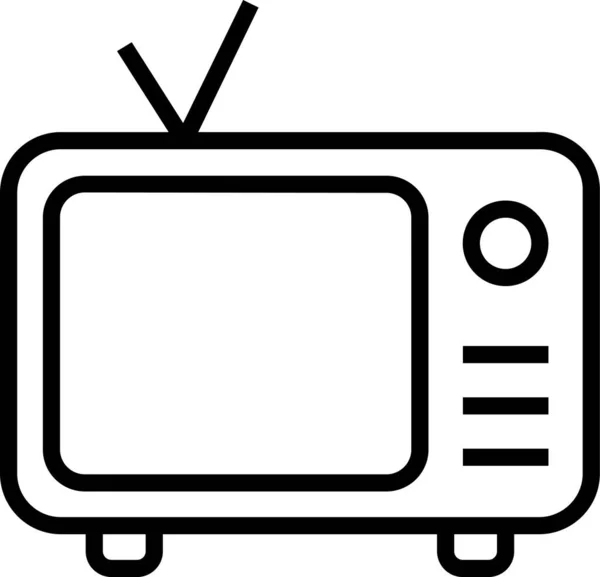 Εικονίδιο Ηλεκτρονικής Τεχνολογίας Τηλεόρασης — Διανυσματικό Αρχείο