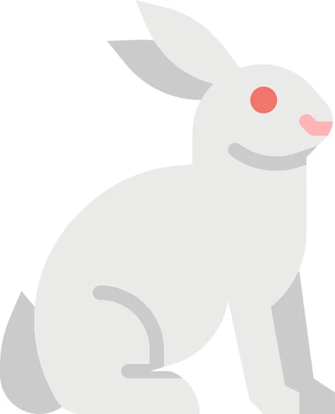 Icône Pâques Carotte Lapin Dans Style Plat — Image vectorielle