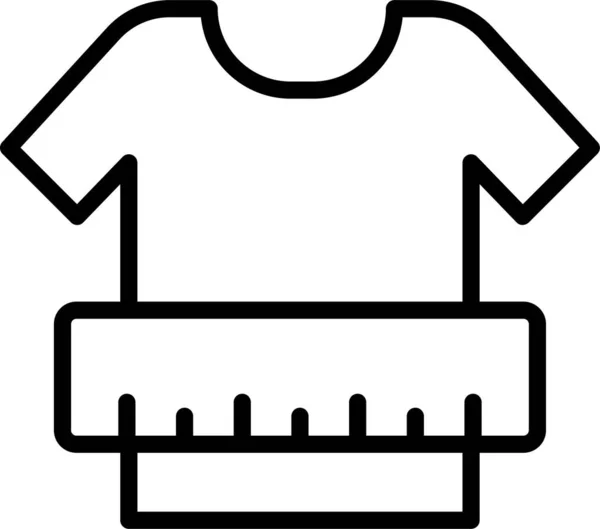 Skjorta Mode Kläder Ikon — Stock vektor