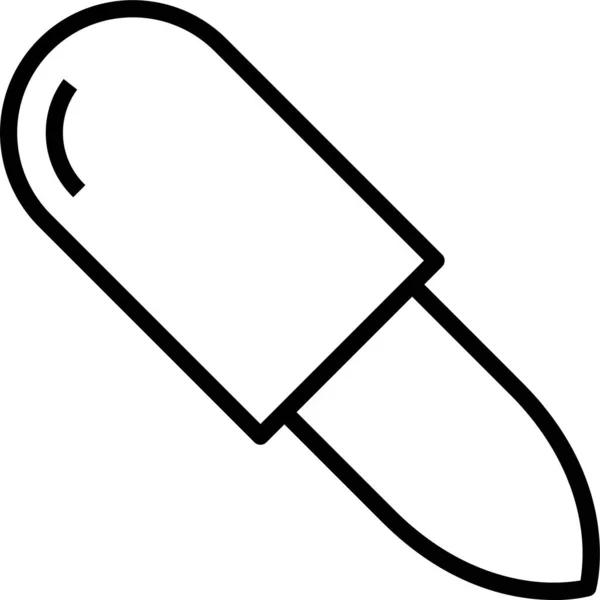 Eyedropper Dosis Ikon Medis Dalam Gaya Outline - Stok Vektor