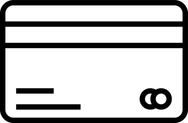 Icona Pagamento Con Carta Credito — Vettoriale Stock