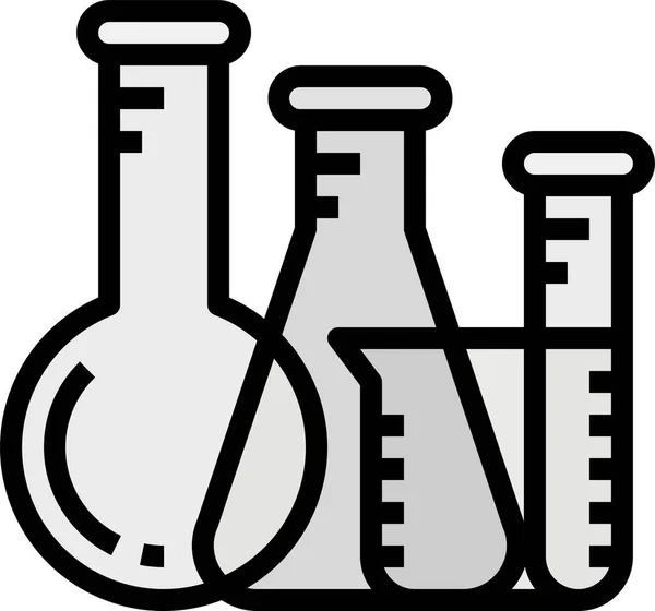 Ikona Laboratorium Kolby Chemicznej Stylu Wypełnionym — Wektor stockowy