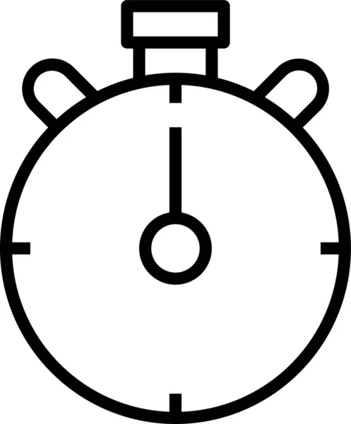 Stopwatch Clock Time Icon Outline Style — Stock Vector